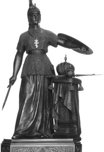 Скульптура «Россия», 1896 г. автор Н.А. Лаверецкий, каслинское литье, Екатеринбургский музей изобразительных искусств